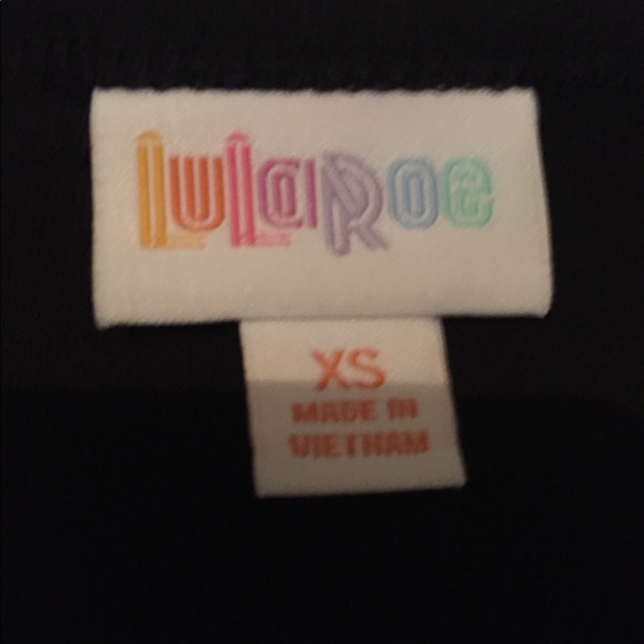 Lularoe Xs Randy Mummy Halloween Black Gray - Picture 3 of 3